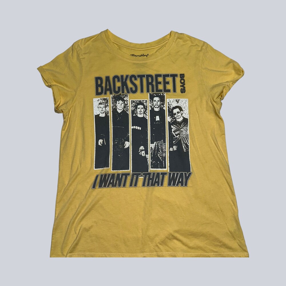 Recycled Karma Backstreet Boys Women’s L I Want It That Way Graphic Tee